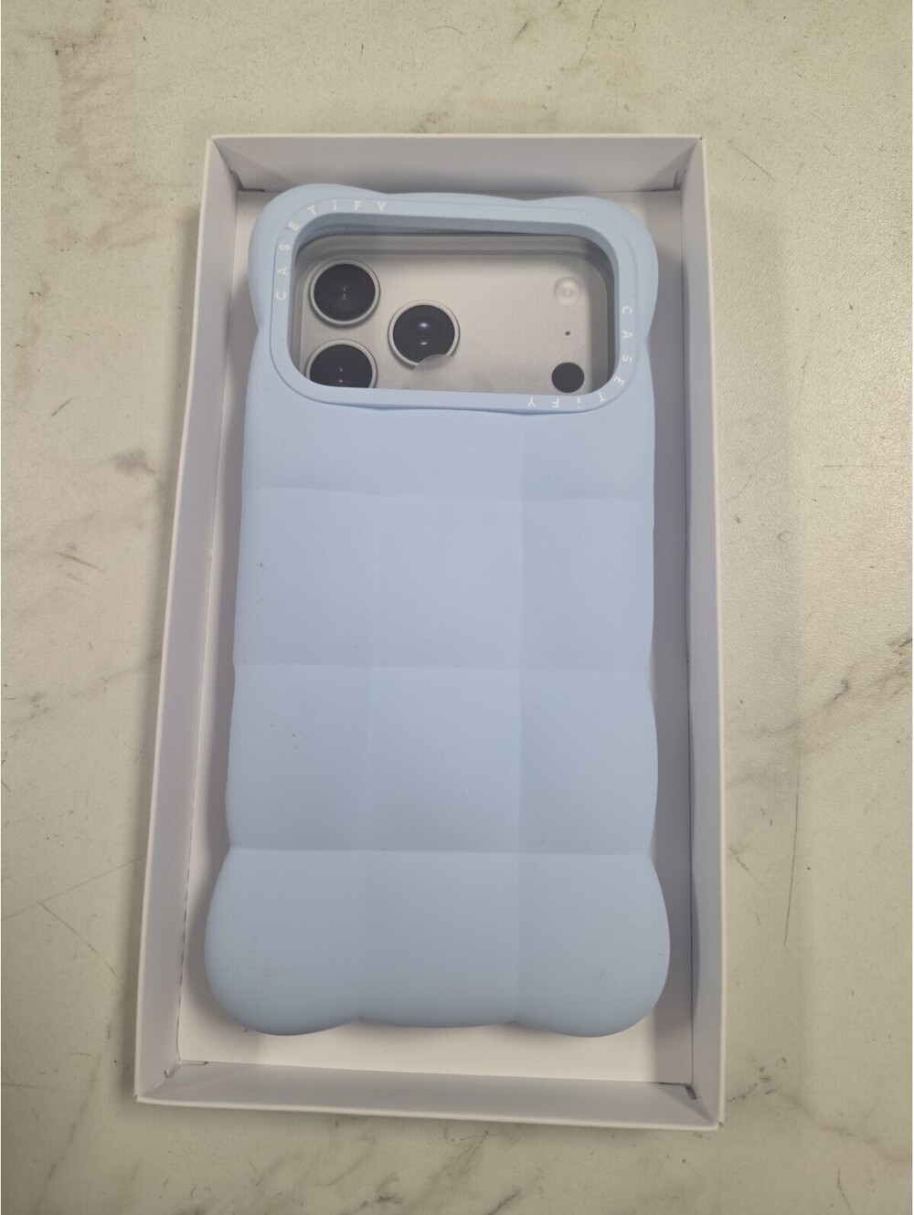 CASETiFY for iPhone 17 Pro Max Case - Cloud Sky BlueSilicone | Puffed Bumper &